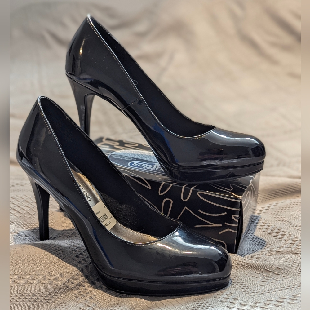 3 For $45 Christian Siriano Glossy Black Heels